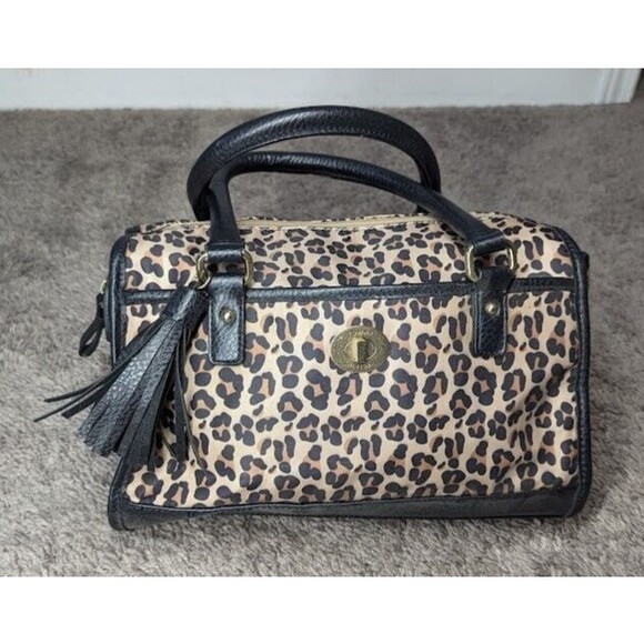 TOMMY HILFIGER WOMEN'S Leopard Print Handbag Purse - Picture 1 of 8